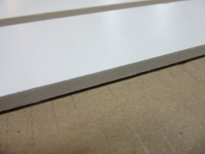 PVC Hartschaumplatten 6mm Streifen ca. 2kg Reste Weiß Kunststoff Platten 793 x 96mm