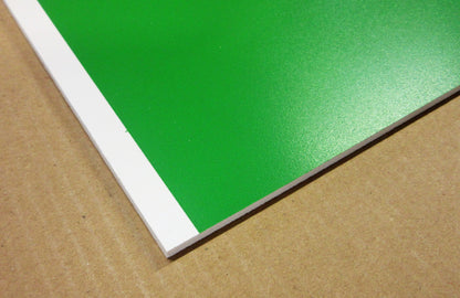 PVC Hartschaumplatte 6mm Zuschnitt grün lackiert 485 x 445mm - Kunststoffplatte