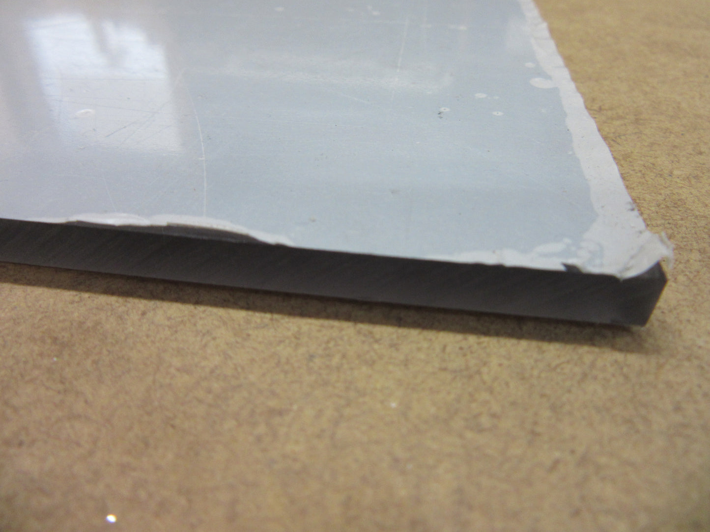 PC UV Platte 6mm Grau getönt 297 x 207mm Polycarbonat Kunststoffglas