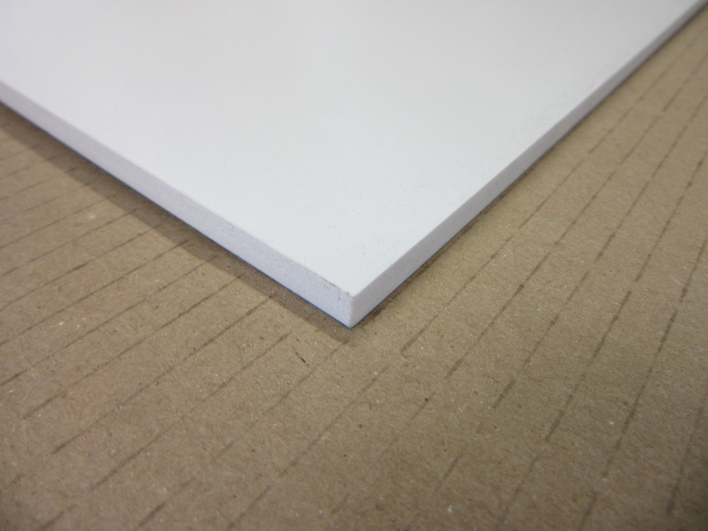PVC Hartschaumplatte 6mm Zuschnitt weiß  840 x 400mm - Kunststoff Platte