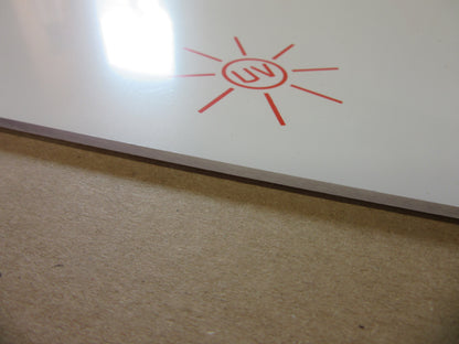 PC UV Platte 3mm Zuschnitt 413 x 400mm EXOLON® UV Klar Kunststoffglas