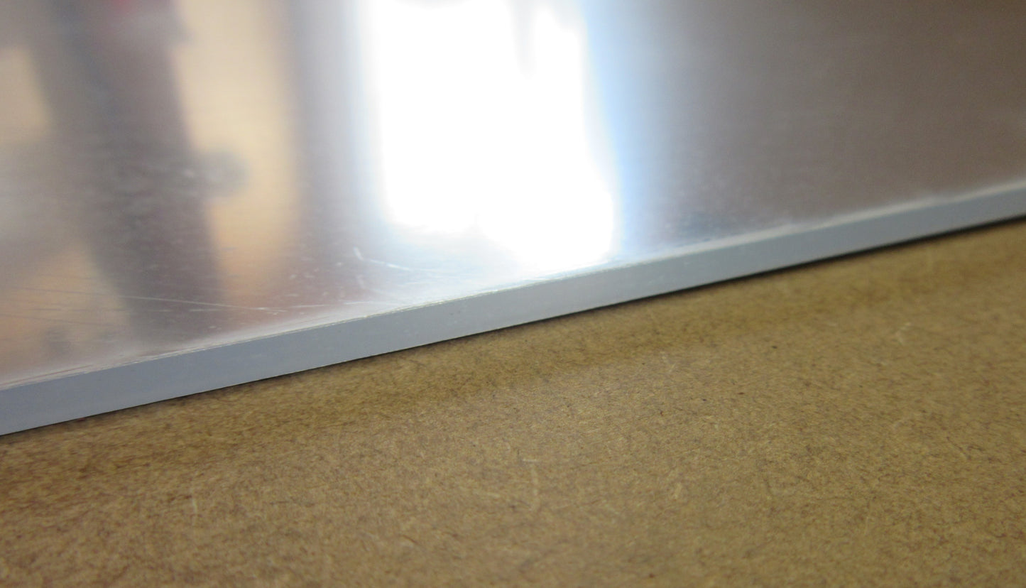 Acryl Spiegel Platte 3mm Zuschnitt 420x150mm leichtes Kunststoffglas Acrylglas