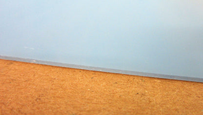 PET-A Platte 1mm Zuschnitt 595 x ca. 493-495mm Kunststoffglas klar Tiefziehmaterial