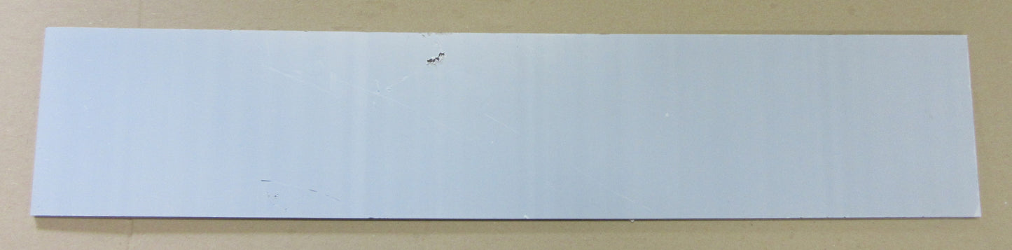 PC UV Platte 6 mm Grau getönt 780 x 154mm Polycarbonat Kunststoffglas