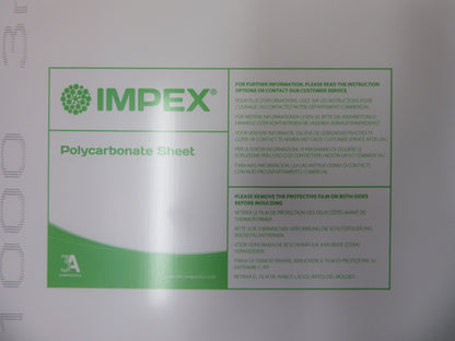 PC UV Platte 3mm Zuschnitt 1000 x 260mm Polycarbonat Kunststoffglas klar
