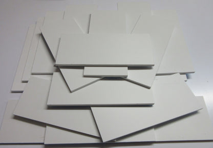 PVC Hartschaumplatten 6mm ca. 1 kg Reste Weiß - Kunststoff Platten