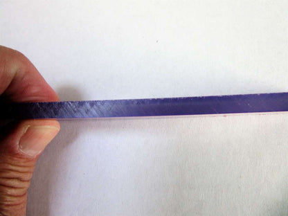 POLYCASA® SAN UVP Streifen 5mm Zuschnitt ca. 980 x 31mm Kunststoffglas UV beschich