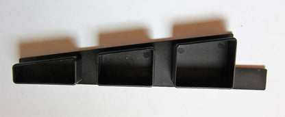 Endkappen Konisch Profil Schwarz Kunststoff 198 x 44mm