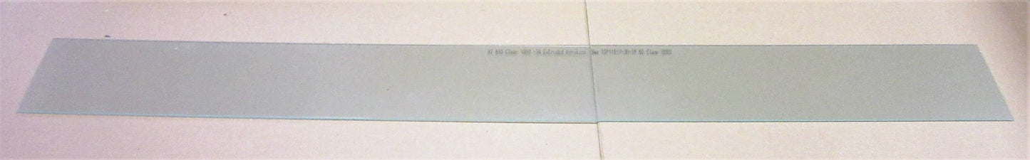 Acryl XT Platte 3mm Zuschnitt 1320 x 133mm, Kunststoffglas Schlagzäh Nr. 610 klar