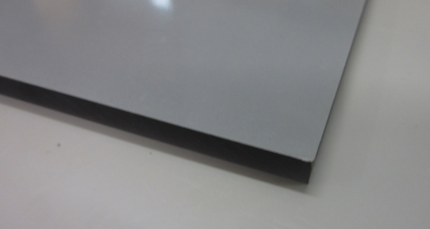 PC UV Platte 6mm Zuschnitt 460 x 282mm Grau getönt Polycarbonat Kunststoffglas