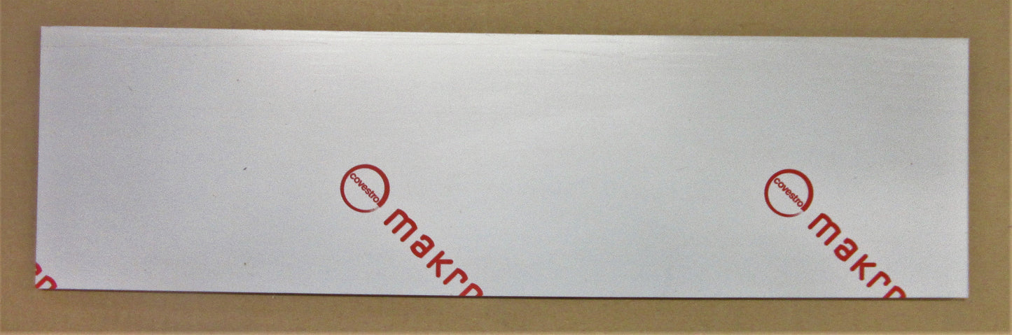 PC Platte 6mm GP 099 MAKROLON® 500 x 140mm Polycarbonat Kunststoffglas klar