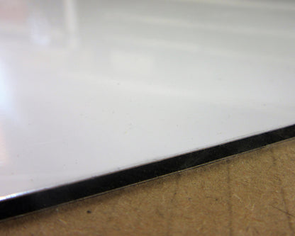 Alu-Verbundplatte 3mm weiß Zuschnitt 420 x 198mm, Deckschicht 0,26mm matt