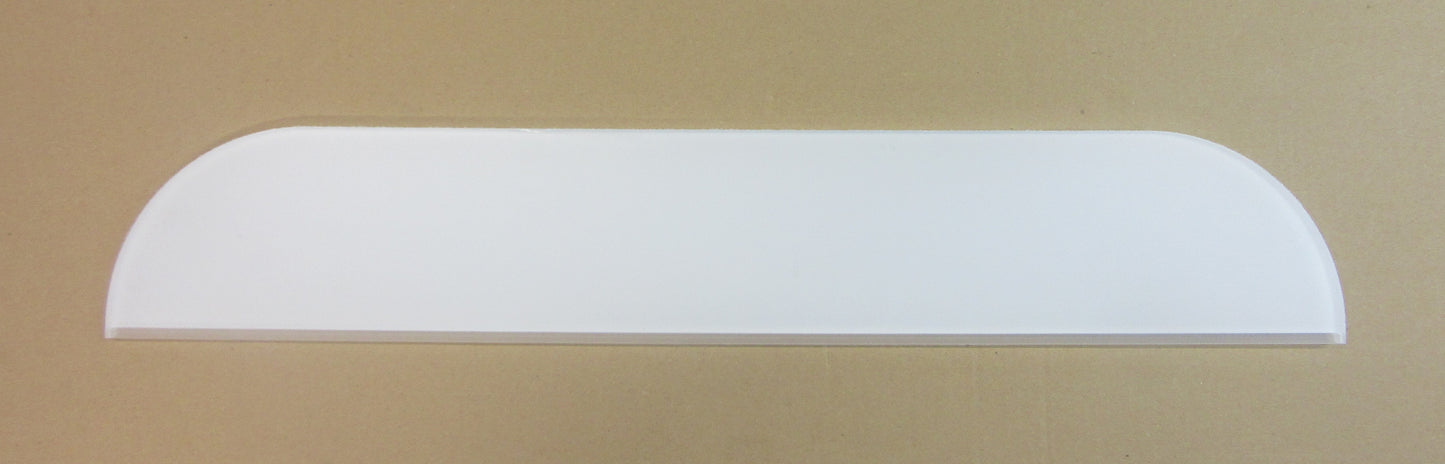 Acryl XT Blende 8mm 701 x 121mm Kunststoff-Licht-Blende Silber, Panel, Leiste, Acrylglas