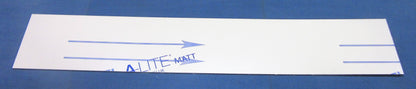 Alu-Verbundplatte 3mm weiß Zuschnitt 981 x 170mm, Deckschicht 0,26mm matt