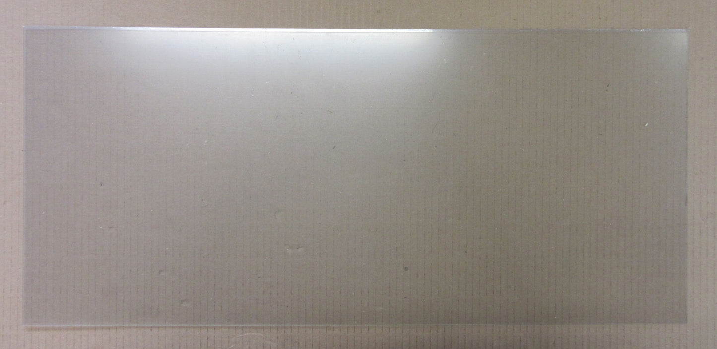 PET-A Lumex® Platte 1,5mm Zuschnitt 615 x 275mm farblos AR Transparent