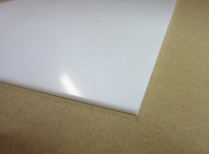 Acryl XT-Platte 2mm Zuschnitt 512 x 135mm 026 Opal weiß PMMA Kunststoffglas