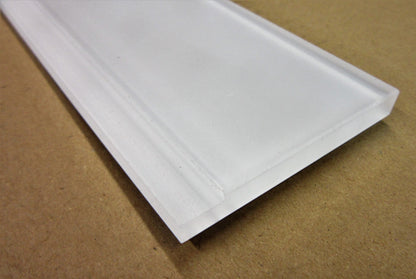Acryl XT Blende 8mm 698 x 70mm Kunststoff-Licht-Blende Silber, Panel, Leiste, Acrylglas