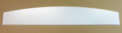 Acryl XT Blende 8mm 810 x 135mm Kunststoff-Licht-Blende Silber, Panel, Leiste, Acrylglas