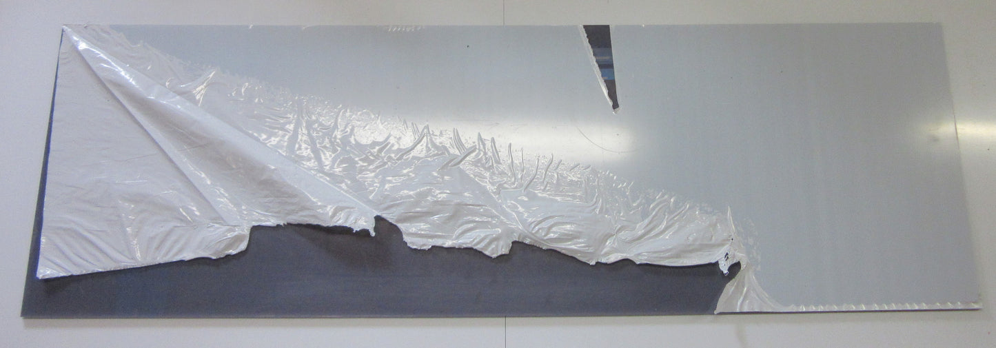 PC UV Platte 6 mm Grau getönt 1080 x 347mm Polycarbonat Kunststoffglas