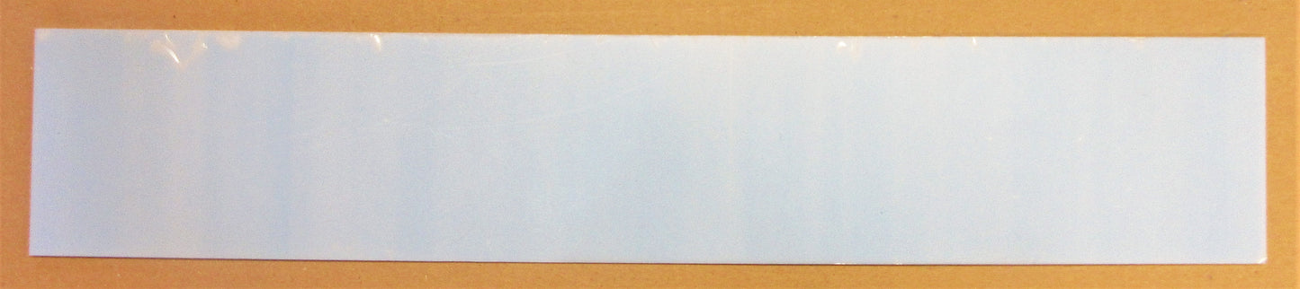 Acryl XT-Platte 2mm Zuschnitt 513 x 95mm Kunststoffglas weiß opak 004 Acrylglas