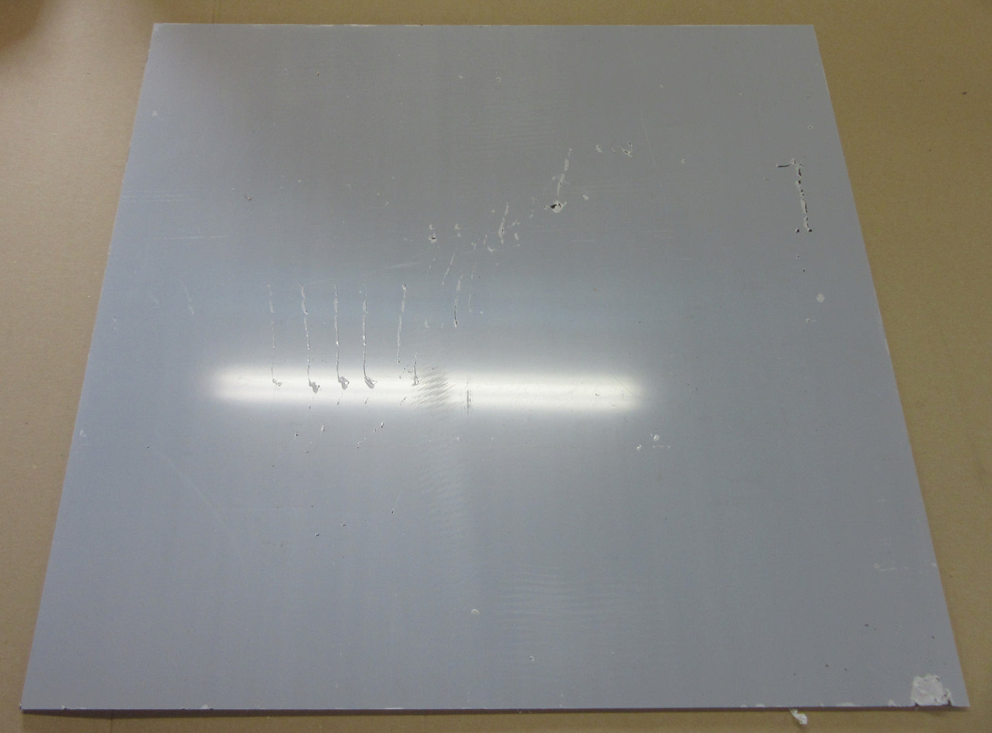 PC UV Platte 6 mm Grau getönt 720 x 685mm Polycarbonat Kunststoffglas