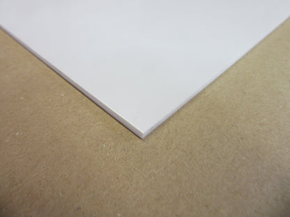 Polystyrol-Platte 2mm 1023 x 625mm Weiß matt Kunststoff HIPS-Platte