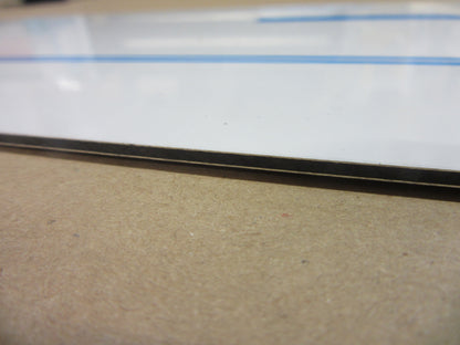 Alu-Verbundplatte 2mm Zuschnitt 1300 x 160mm, Deckschicht 0,25mm in weiß