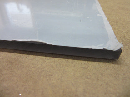 PC UV Platte 6mm Zuschnitt 400 x 282mm Grau getönt Polycarbonat Kunststoffglas