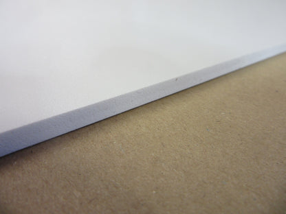 PVC Hartschaumplatte 6 mm weiß DIN A2 594 x 420mm Kunststoffplatte