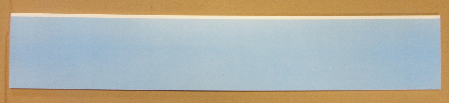 PVC Hartschaumplatte 6mm Zuschnitt weiß ca. 768 x 140mm Kunststoff Platte