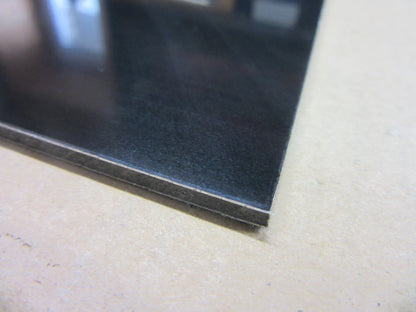 Alu-Verbundplatte 3mm Zuschnitt 315x105mm Deckschicht 0,3mm in Schwarz glänzend