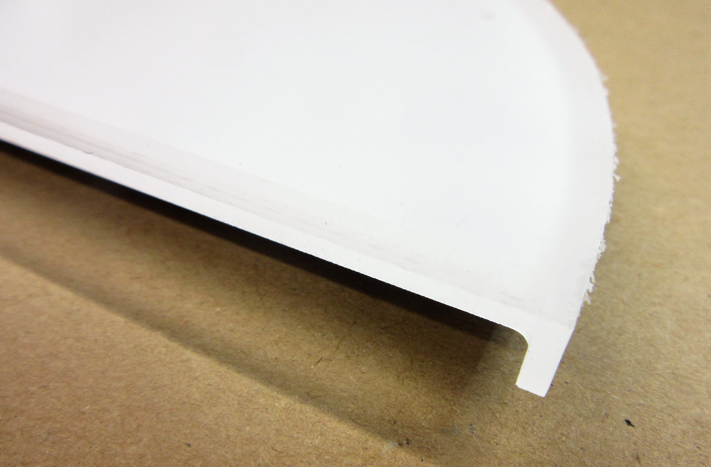 Acryl XT Blende 8mm 701 x 121mm Kunststoff-Licht-Blende Silber, Panel, Leiste, Acrylglas