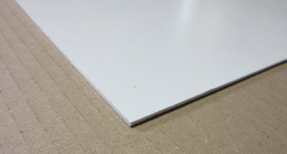 PVC Hartschaumplatte 2mm Zuschnitt weiß 610 x 554mm KömaPrint® Kunststoffplatte