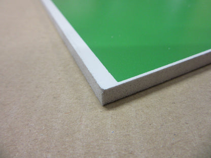 PVC Hartschaumplatte 6mm Zuschnitt grün lackiert 521 x 485mm - Kunststoffplatte