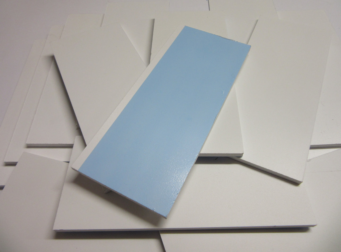 PVC Hartschaumplatten 6mm ca. 1 kg Reste Weiß - Kunststoff Platten