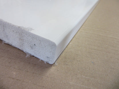 PVC Integralschaumplatte 19mm Zuschnitt weiß 993 x 243mm - Kunststoff Platte