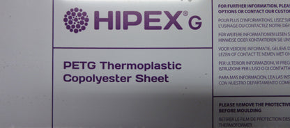HIPEX® G-PET Platte 15mm Zuschnitt 1212 x 118mm Klar Vollmaterial Kunststoff