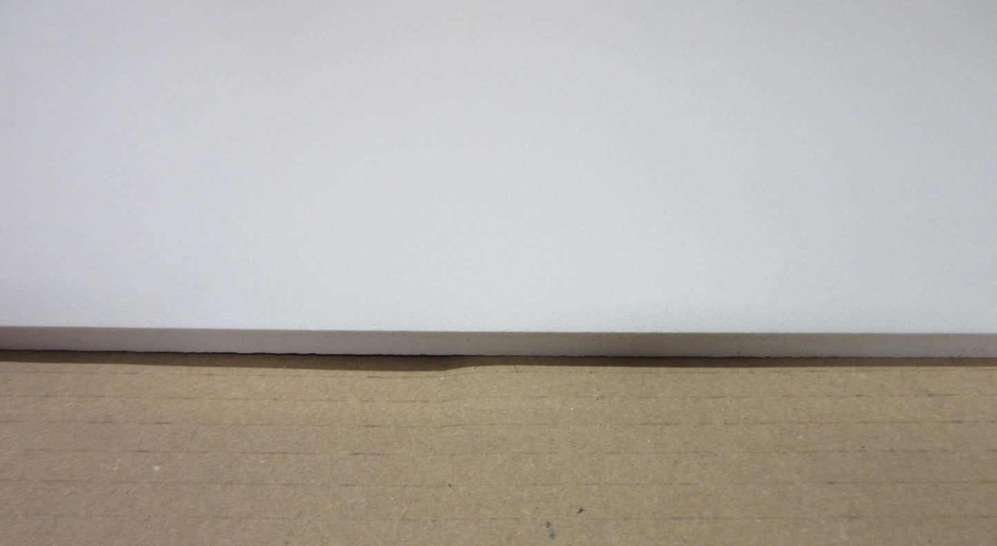 PVC Hartschaumplatte 6mm Zuschnitt hellgrau/Weiß 646 x 267mm Kunststoff Platte