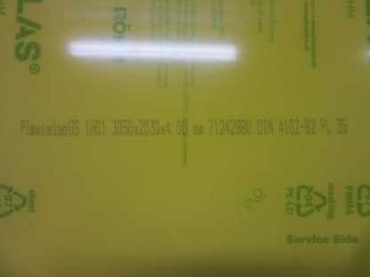 PLEXIGLAS® farbig GS gelb 4mm Zuschnitt 955 x 707 mm - Kunststoffglas - Acrylglas