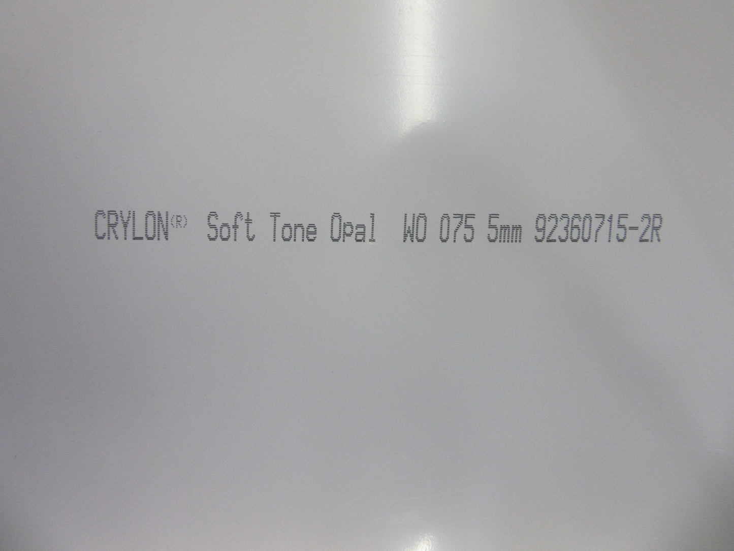 Acryl XT Platte 5mm Zuschnitt 868 x 570mm SOFT TONE WO 075 Opal weiß Kunststoff