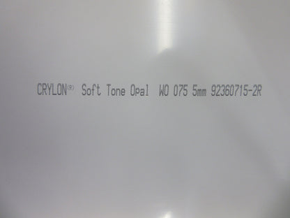 Acryl XT Platte 5mm Zuschnitt 868 x 570mm SOFT TONE WO 075 Opal weiß Kunststoff