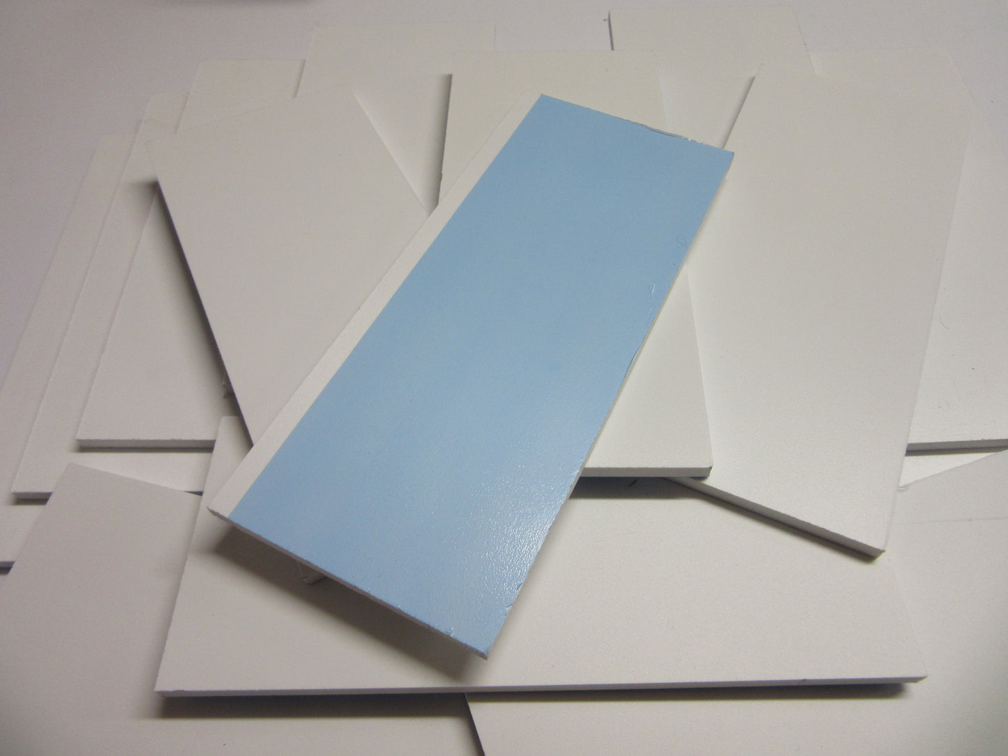 PVC Hartschaumplatten 6mm ca. 1 kg Reste Weiß - Kunststoff Platten