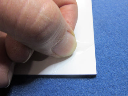 Alu-Verbundplatte 3mm weiß Zuschnitt DIN A4 297 x 210mm Werbeschild Firmenschild