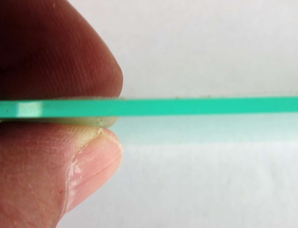 Acryl XT Platte 2mm Zuschnitt 396 x 109mm Kunststoffglas Transparent Acrylglas