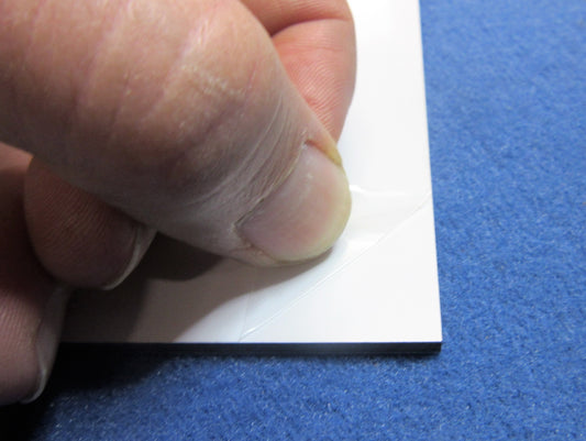 Alu-Verbundplatte 3mm weiß Zuschnitt DIN A3 420 x 297mm Werbeschild Firmenschild