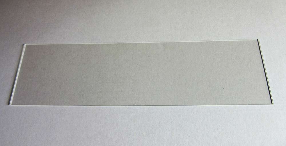 Acryl XT Platte 2mm Zuschnitt 396 x 109mm Kunststoffglas Transparent Acrylglas