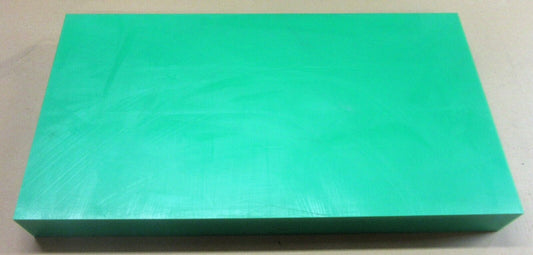 PE HD-1000 UHMW Platte 80mm Grün 720 x 387mm Vollmaterial Techn. Kunststoff