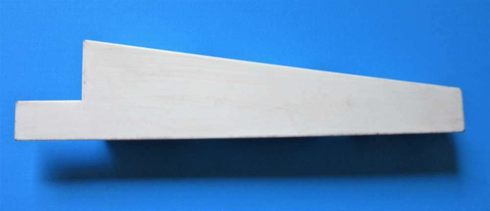 Endkappen Konisch Profil Weiß - Links - Kunststoff 198 x 44mm
