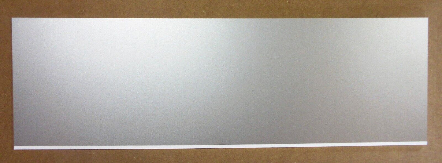 PVC Hartschaumplatte 6mm Zuschnitt Silber lackiert 688 x 215mm - Kunststoffplatte