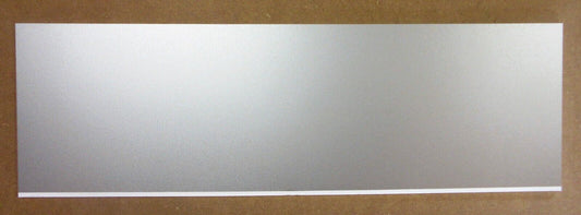 PVC Hartschaumplatte 6mm Zuschnitt Silber lackiert 688 x 215mm - Kunststoffplatte